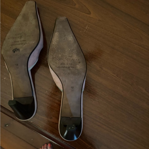 Donald J. Pliner Couture “Lucky” Reflective Mules - Picture 3 of 6